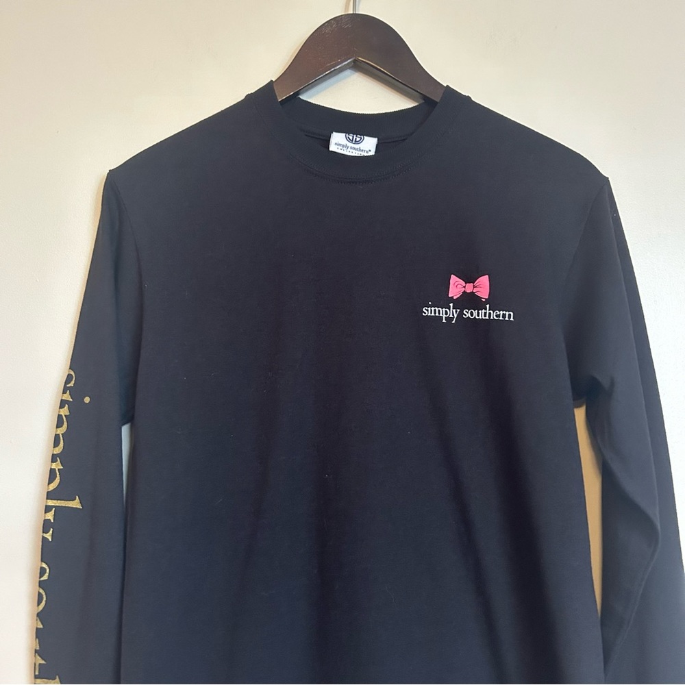Simply Southern state of mind black long sleeve t-shirt - Picture 3 of 11